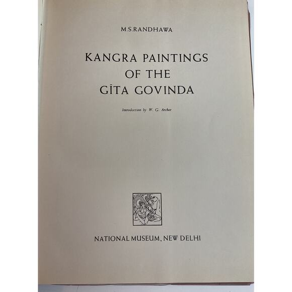 Kangra Paintings Of The Gita Govinda, M.S. Randhawa 1982 2nd Impression - Picture 5 of 13